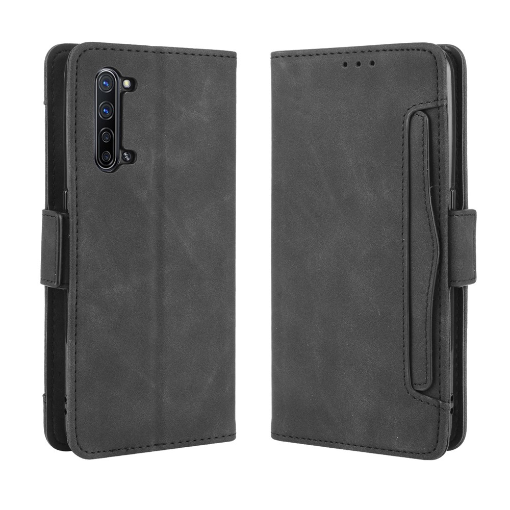 Wallet Leather Phone Case with Multiple Card Slots for Oppo Find X2 Lite/Reno3 5G - Black-2