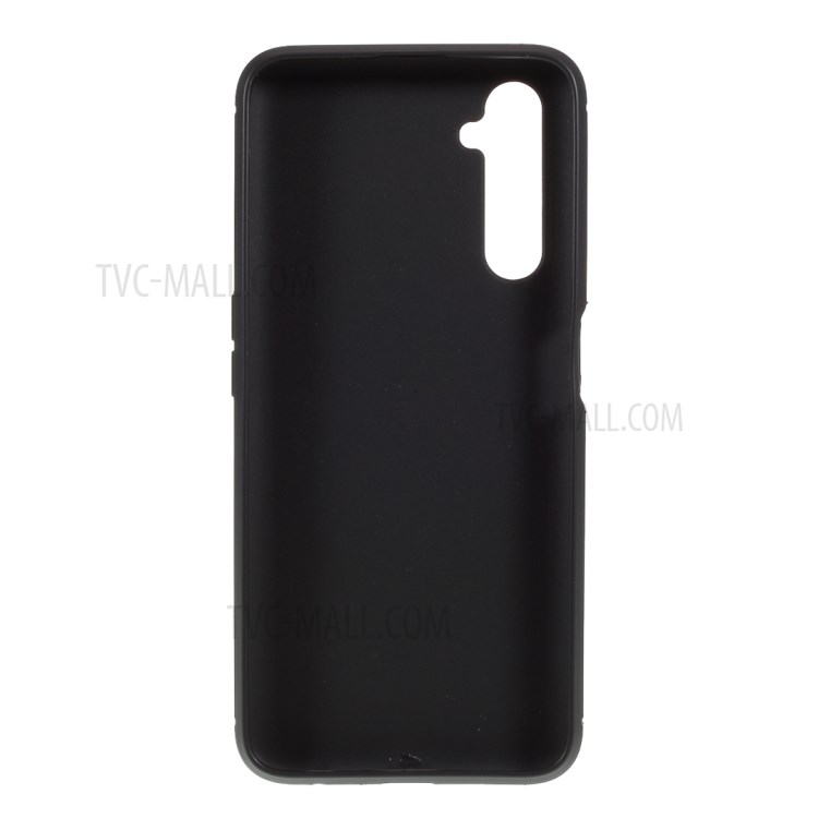 Fibra Di Carbonio Trama Di Caso TPU Per Realme 6 Pro - Nero-3