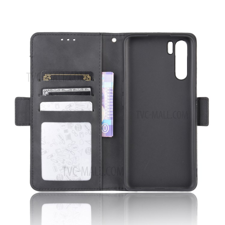 Wallet Stand Flip Leather Protective Case for OPPO A91 / F15 / Reno3 (Southeast Asian Version) - Black-4