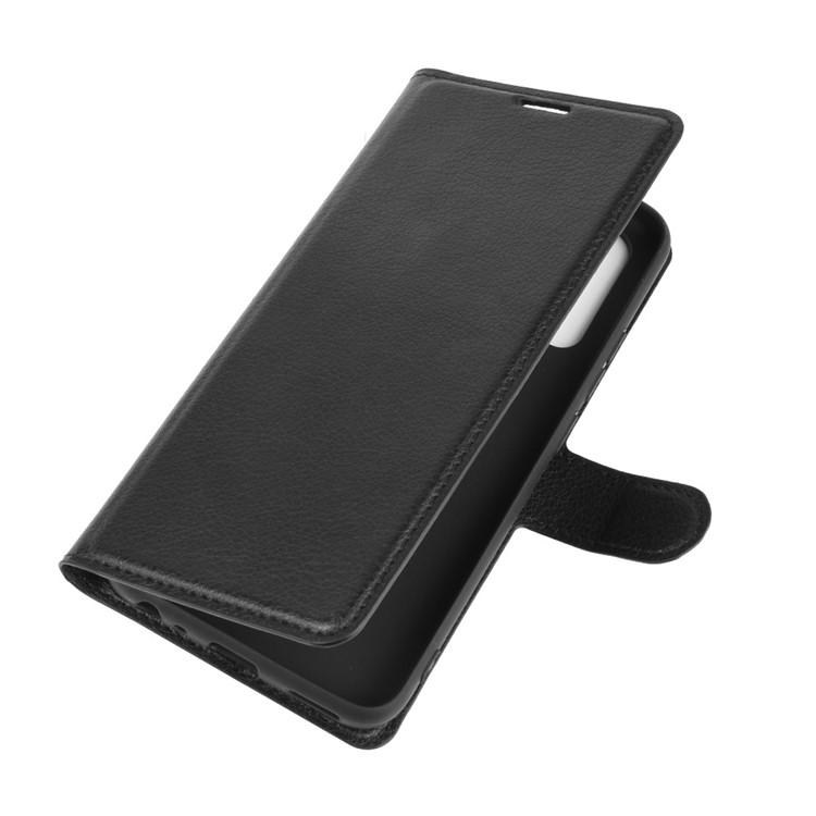 Litchi Texture Wallet Stand Leather Shell Cover for vivo Y50 / vivo Y30 - Black-2