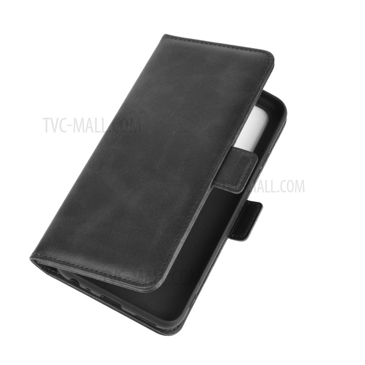 Couverture Double Magnétique Téléphone Cuir Fermoir Pour Vivo Y50 / Y30 - Noir-3