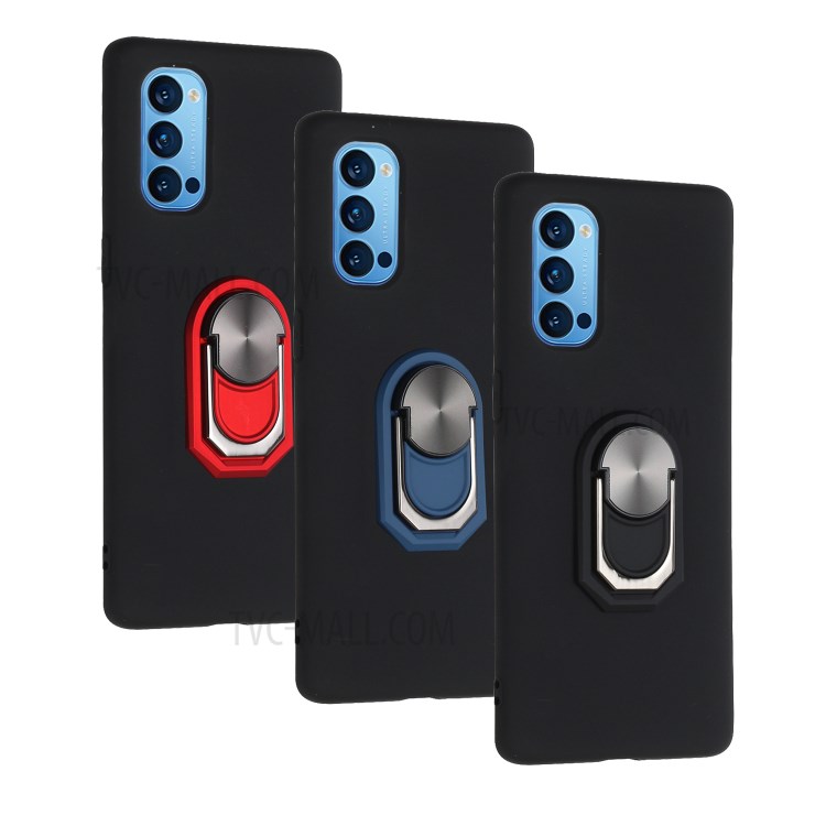 Béquille Doux Couvercle Du Boîtier De Téléphone Avec Une Feuille De Support Magnétique Pour Des OPPO 5G - Noir-8