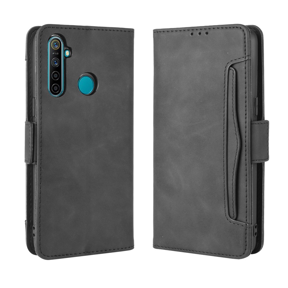 De Cartões Múltiplos De Ranhuras Caso Suporte Do Telefone Estande Carteira Para Reyno 5 / Reyno 5s / Reyno 5i / Reyno C3 (com Sensor De Impressão Digital) / Reyno 6i - Preto-2