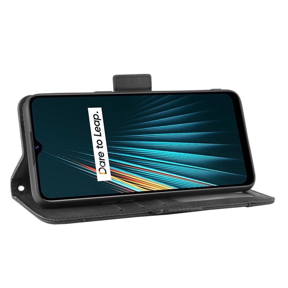 De Cartões Múltiplos De Ranhuras Caso Suporte Do Telefone Estande Carteira Para Reyno 5 / Reyno 5s / Reyno 5i / Reyno C3 (com Sensor De Impressão Digital) / Reyno 6i - Preto-7