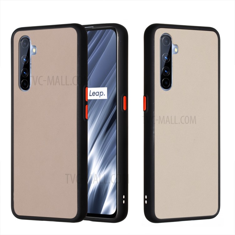 Matte Skin Drop-proof PC + TPU Hybrid Case Shell for Realme X50 Pro 5G - Black-1