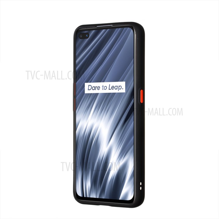 Matte Skin Drop-proof PC + TPU Hybrid Case Shell for Realme X50 Pro 5G - Black-3
