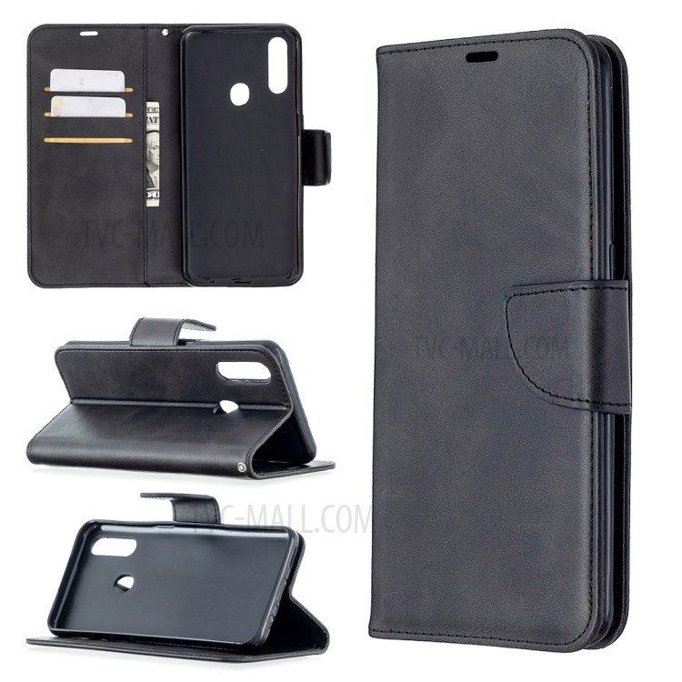 Wallet Leather Stand Case for OPPO A31 (2020)/A81 - Black-1