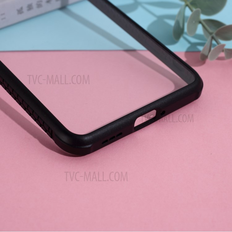 Clear PC + TPU Hybrid Cell Phone Cover Protective Shell for Oppo Reno4 5G - Black-3