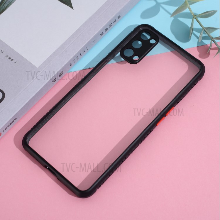 Clear PC + TPU Hybrid Cell Phone Cover Protective Shell for Oppo Reno4 5G - Black-4