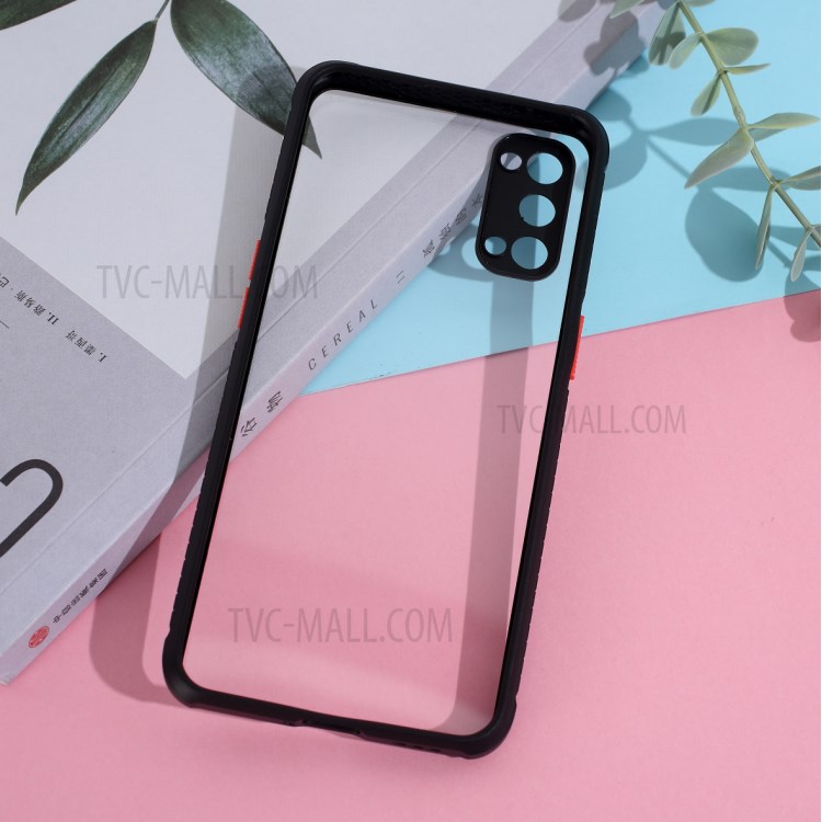 Clear PC + TPU Hybrid Cell Phone Cover Protective Shell for Oppo Reno4 5G - Black-5