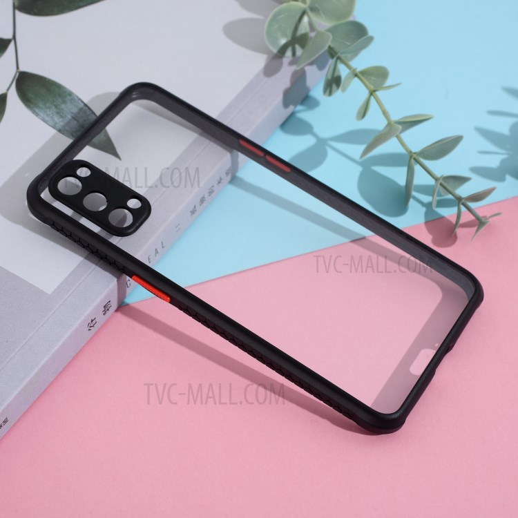 Clear PC + TPU Hybrid Cell Phone Cover Protective Shell for Oppo Reno4 5G - Black-6