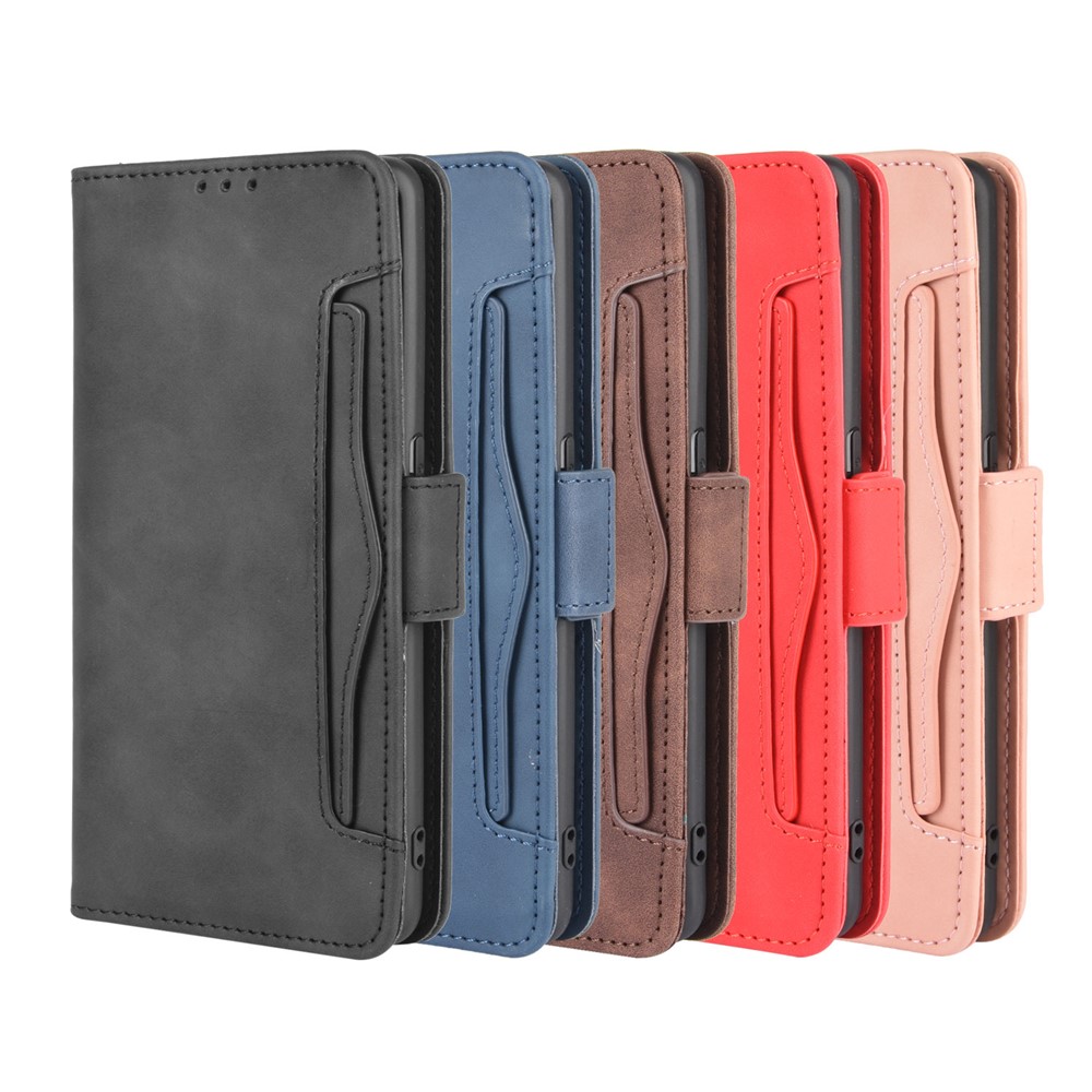 Wallet Stand Flip Leather Phone Cover for Oppo Find X2 Pro - Black-13