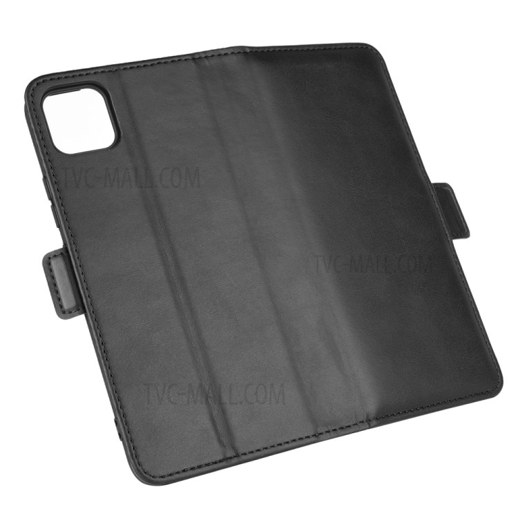 Magnet Closure Leather Cell Phone Cover for Realme C11 - Black-2