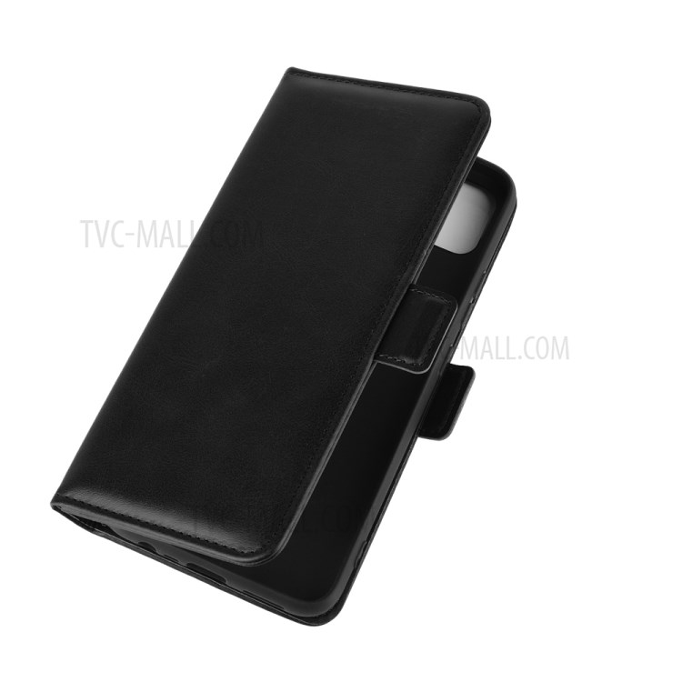 Magnet Closure Leather Cell Phone Cover for Realme C11 - Black-3