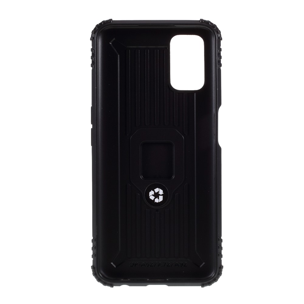Finger Ring Kickstand TPU Case for OPPO A52/A72/A92 - Black-3