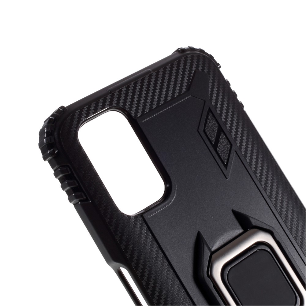 Finger Ring Kickstand TPU Case for OPPO A52/A72/A92 - Black-4
