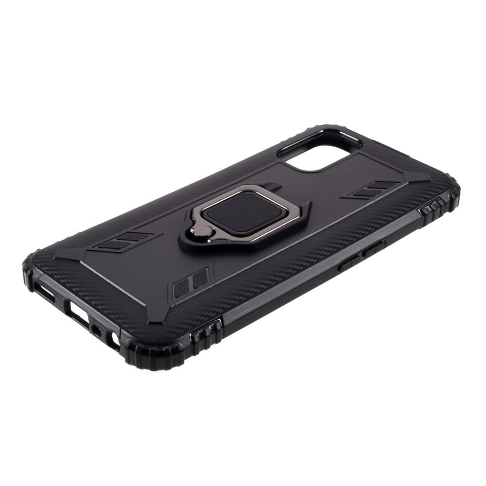 Finger Ring Kickstand TPU Case for OPPO A52/A72/A92 - Black-5