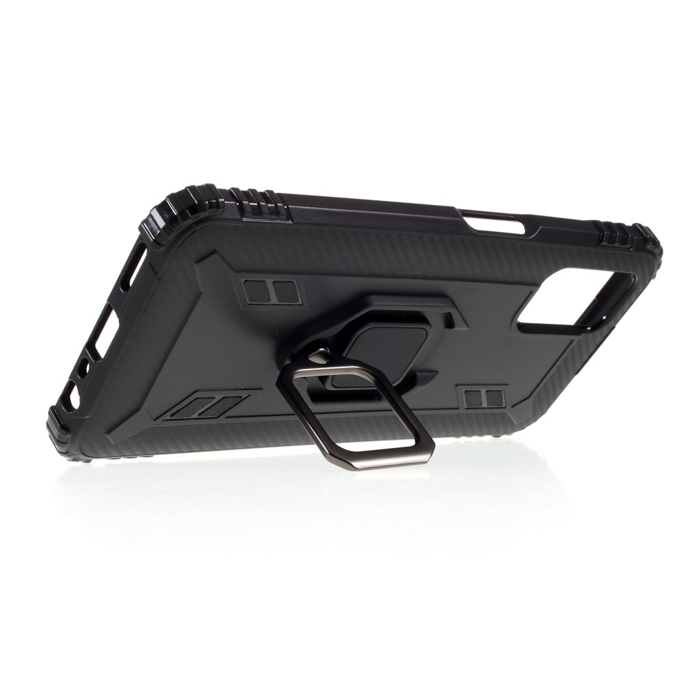Finger Ring Kickstand TPU Case for OPPO A52/A72/A92 - Black-9