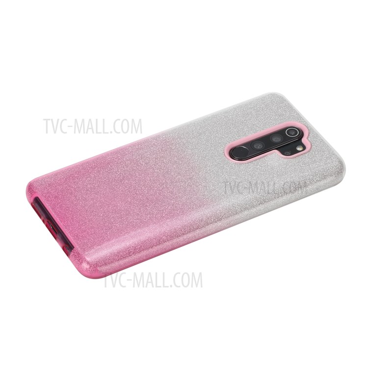 Gradient Color Glittery Powder PC+TPU Hybrid Back Case for OPPO A5 (2020)/A9 (2020)/A11x - Pink-2