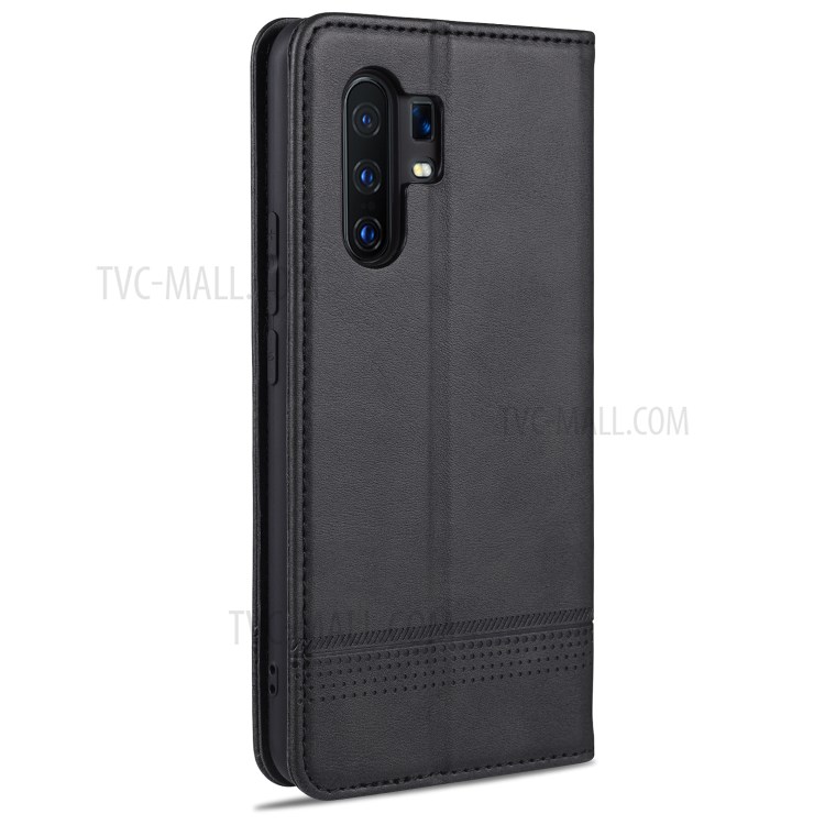 AZNS Magnetic Absorbed Leather Wallet Phone Case for Vivo X30/X30 Pro - Black-3
