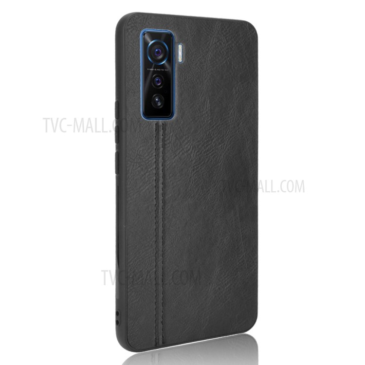 Hybrid Shell PU Leather Coated PC + TPU Phone Case for vivo iQOO 5 5G - Black-4