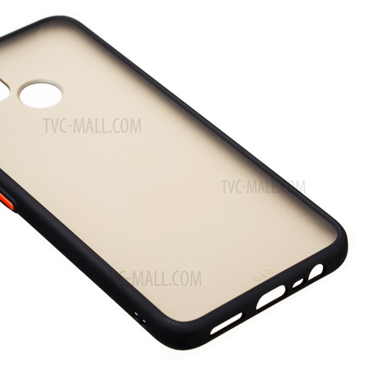 Matte Drop-proof PC + TPU Hybrid Protector Case for Realme C15 - Black-6