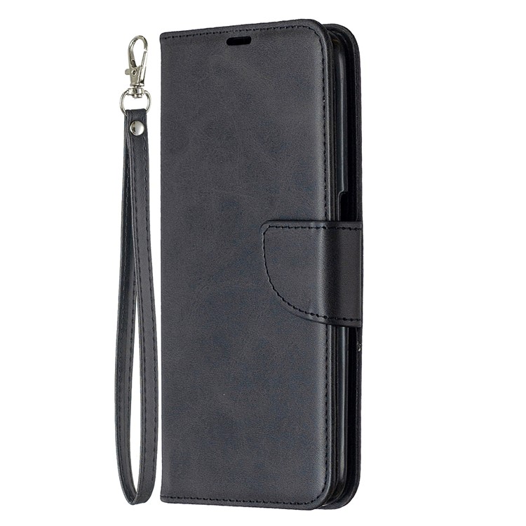 PU Leather Wallet Stand Phone Case for Realme 6 - Black-2