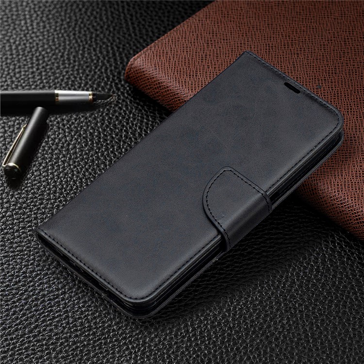 PU Leather Wallet Stand Phone Case for Realme 6 - Black-7