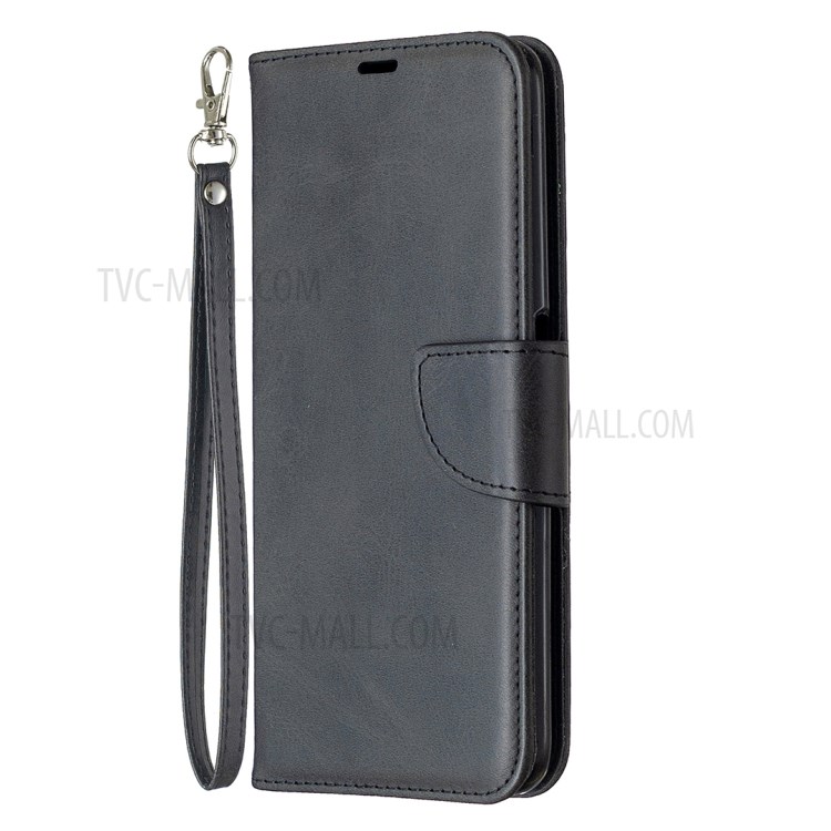 PU Leather Wallet Stand Phone Case for Realme 6 Pro - Black-2