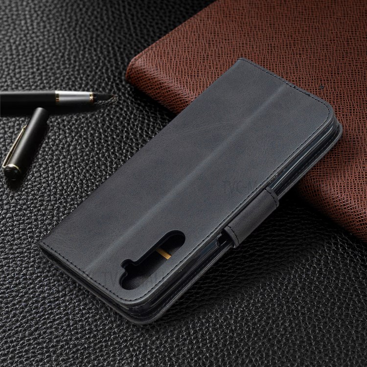 PU Leather Wallet Stand Phone Case for Realme 6 Pro - Black-8