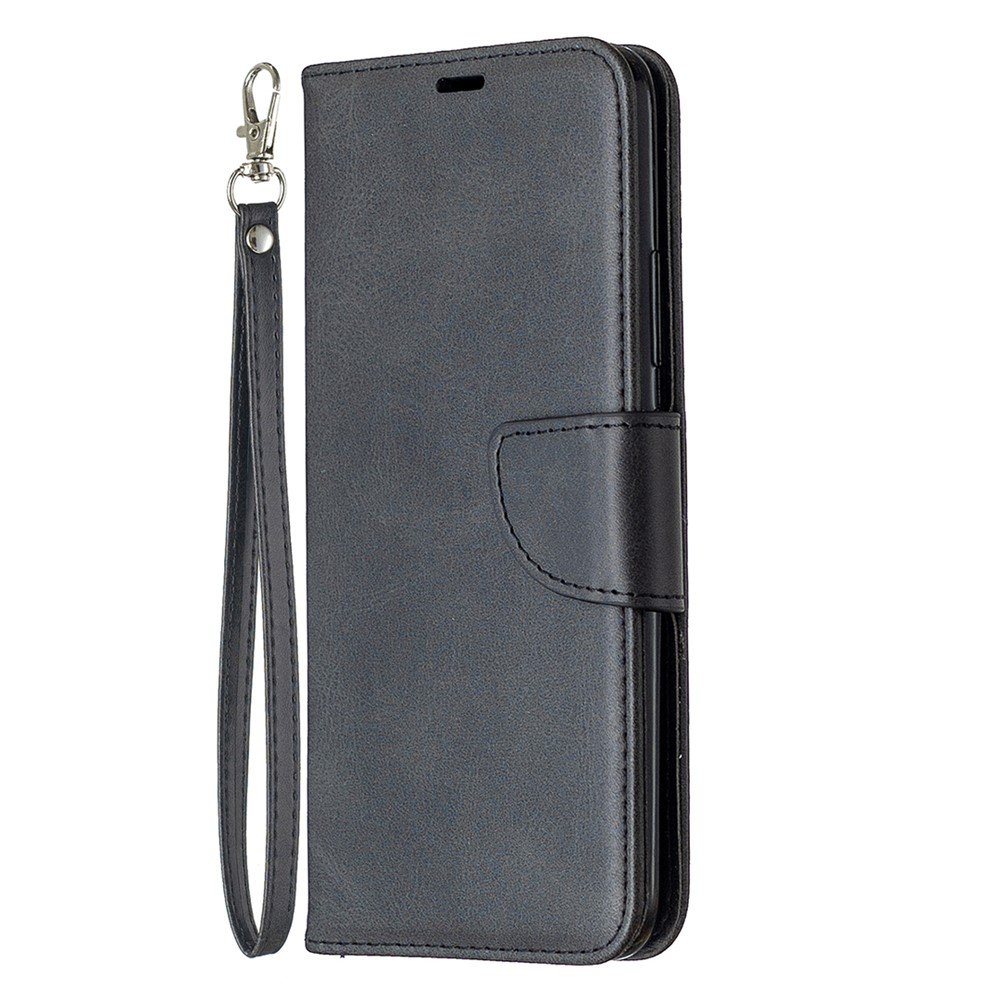 PU Leather Wallet Stand Phone Case for Realme C11 - Black-2