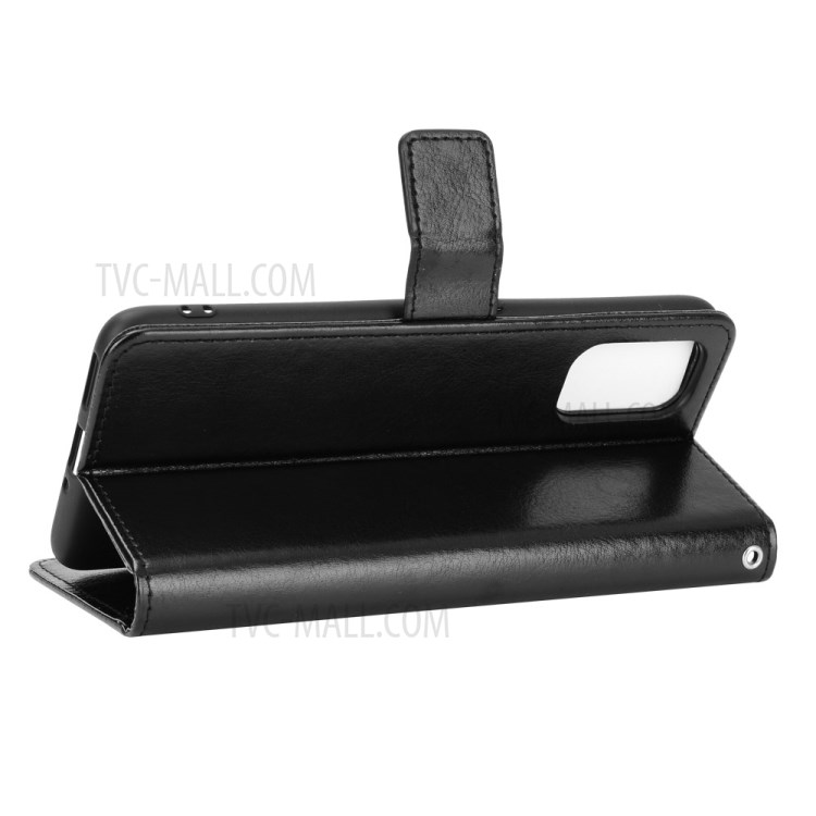 Crazy Horse Skin Wallet Leather Case for Realme X7 Pro 5G - Black-5