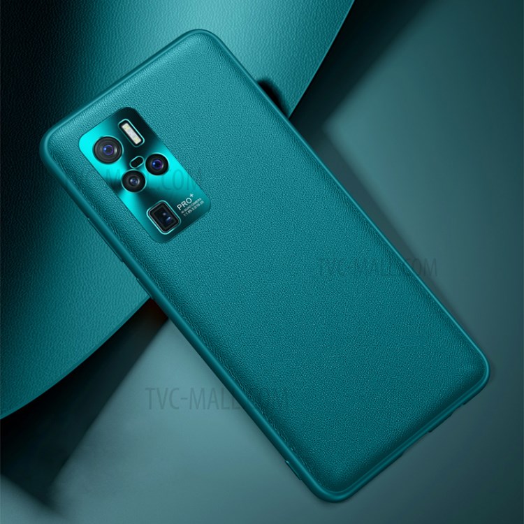 FUKELAI CD Veins PC + TPU Phone Cover with Camera Covering for Vivo X50 PRO+ - Dark Green-1