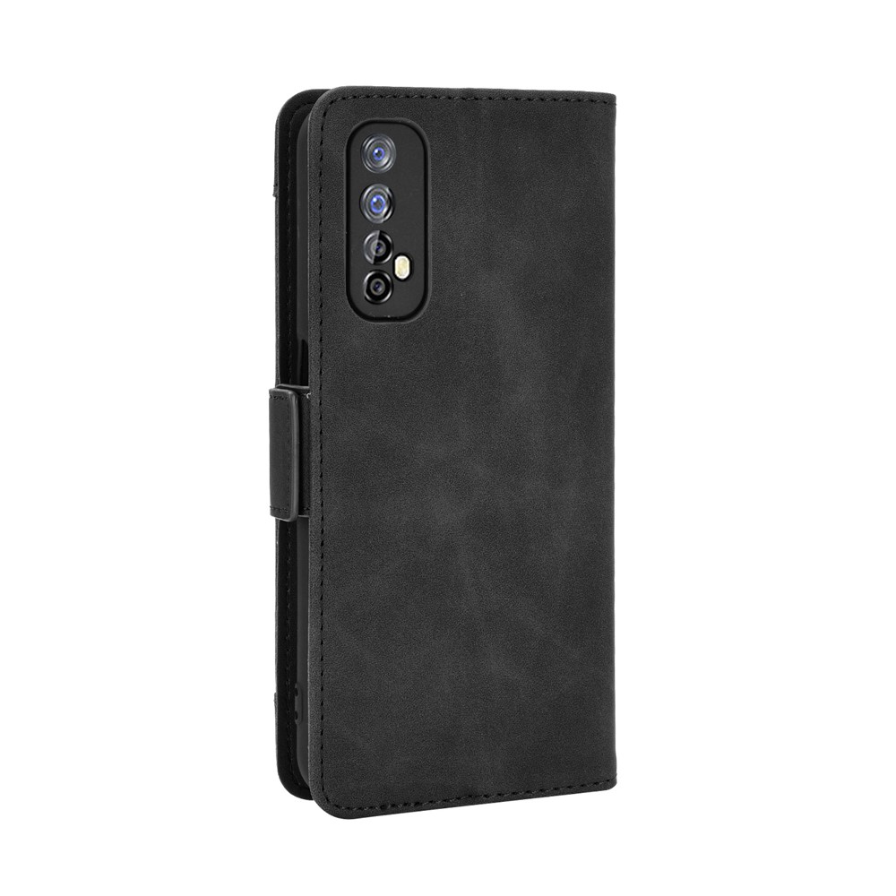 Wallet Stand Leather Case with Multiple Card Slots for Realme 7 / Realme Narzo 20 Pro - Black-8