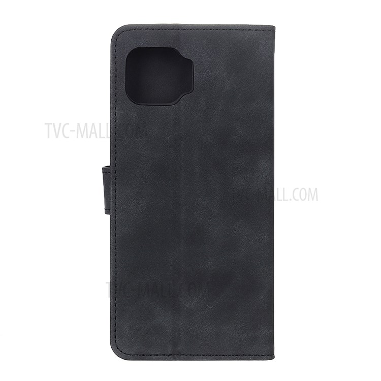 KHAZNEH Vintage Style Leather Wallet Phone Protection Case for Oppo F17/A73 2020 - Black-3