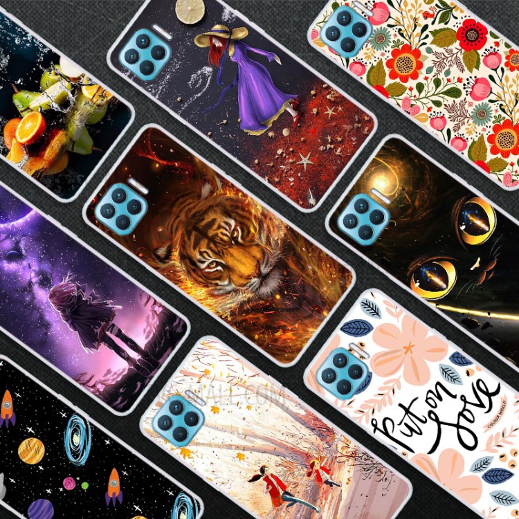 Pattern Printing TPU Phone Soft Case for Oppo F17 Pro Cover - Running People-2