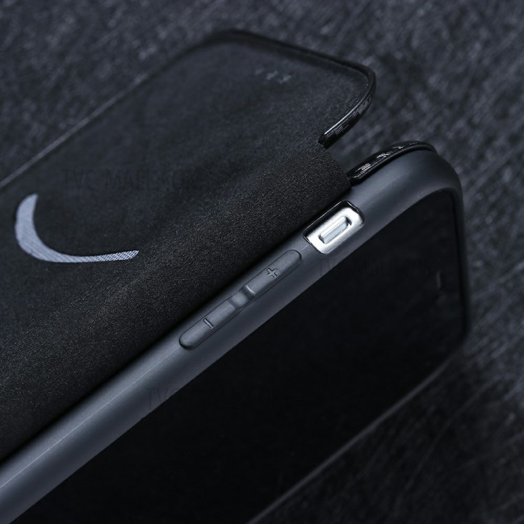 Auto-absorbed Carbon Fiber Leather Cover with Card Slot for Realme C12/Narzo 20 - Black-20