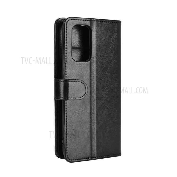 For Realme X7 Pro / Realme X7 Pro 5G Crazy Horse Texture Leather Wallet Case with Supporting Stand - Black-7
