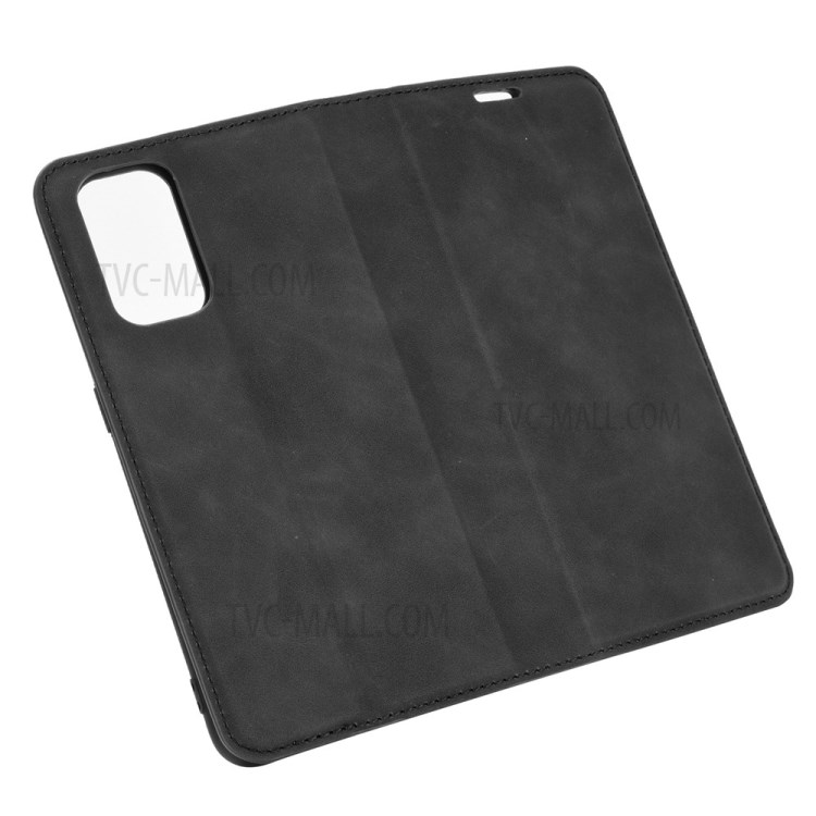 Skin-Touch Auto-absorbed Leather Protective Flip Case Cover for Realme X7 Pro / Realme X7 Pro 5G - Black-6