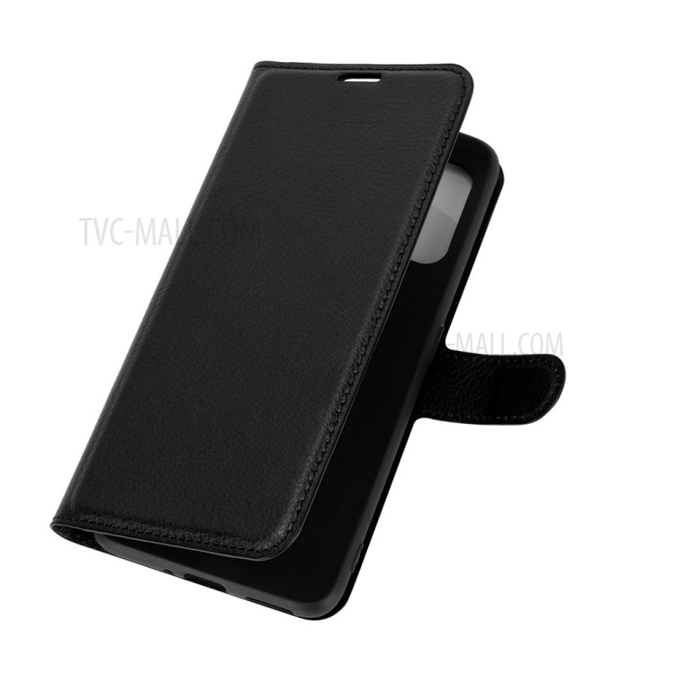Litchi Texture Leather Wallet Phone Protective Case for Realme X7 / Realme X7 5G - Black-6