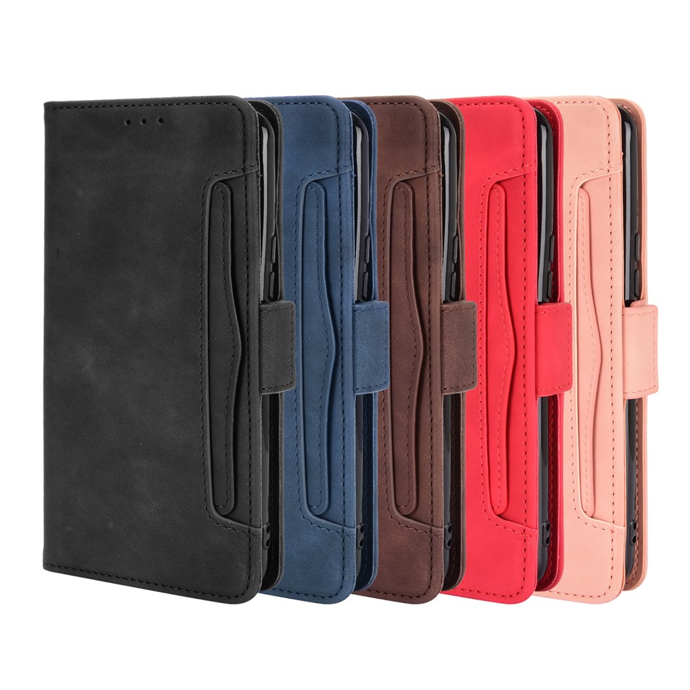 Multiple Card Slots Leather Wallet Mobile Phone Case for vivo V20 SE / vivo Y70 2020 - Black-10