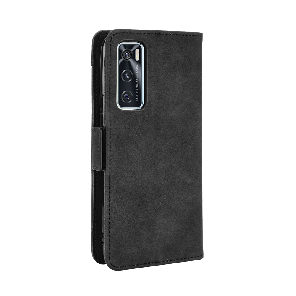 Multiple Card Slots Leather Wallet Mobile Phone Case for vivo V20 SE / vivo Y70 2020 - Black-6