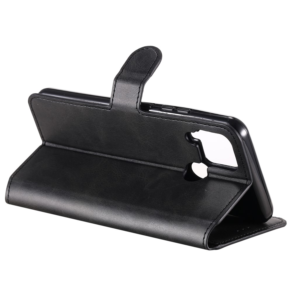 Classic Leather Wallet Stand Phone Flip Case for Realme C12 / Realme C15 - Black-10