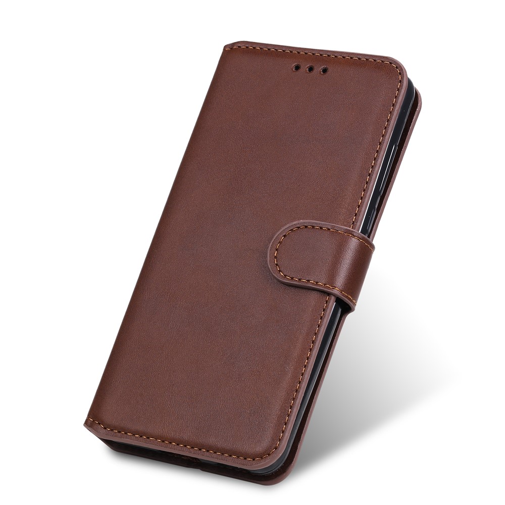 Clascar Magnético De Estilo Clásico Cartera + Soporte Funda Para Teléfono De Cuero Para OPPO A32 (2020) / A53 (2020) / OPPO A53S - Marrón-8