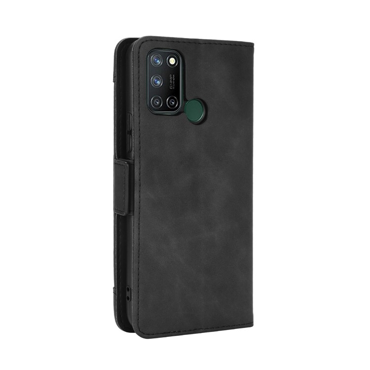 Leather Case for Realme 7i/C17 Multiple Card Slots Protective Cover - Black-6