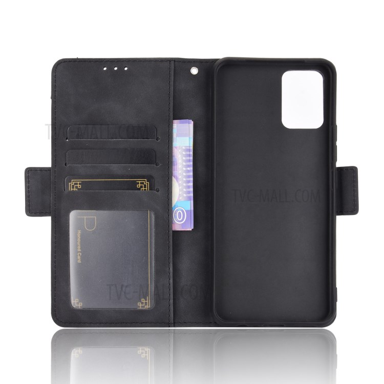 Multiple Card Slots Wallet Case Stand Leather Shell for vivo V20 - Black-3