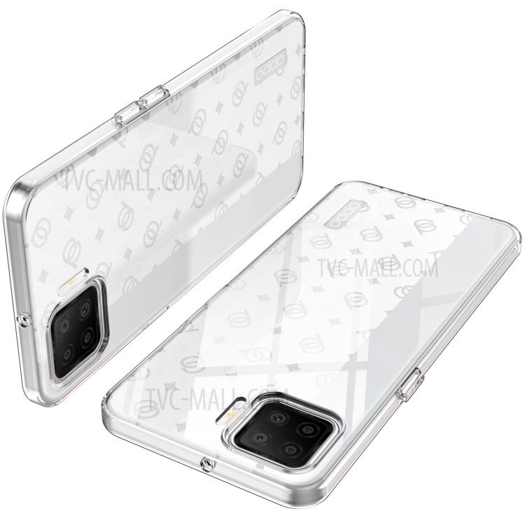 Anti-fingerprint Case for Oppo A73 See-through Clear Soft TPU Shell-3