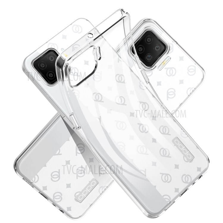 Anti-fingerprint Case for Oppo A73 See-through Clear Soft TPU Shell-4