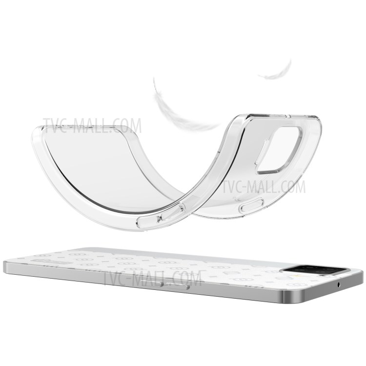 Anti-fingerprint Case for Oppo A73 See-through Clear Soft TPU Shell-5