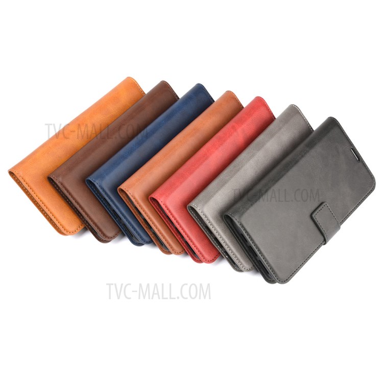 For vivo iQOO U3 / vivo Y52s Wallet Stand Leather Mobile Phone Cover Case - Black-10